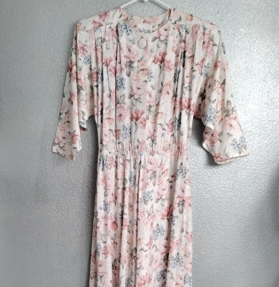 Vintage Nina Piccalino Floral Dress   Size 6 - Picture 1 of 4